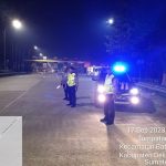 Cegah Kriminalitas di Malam Hari, Personil Polsek Kawasan Bandara Kualanamu Laksanakan Patroli Blue Light